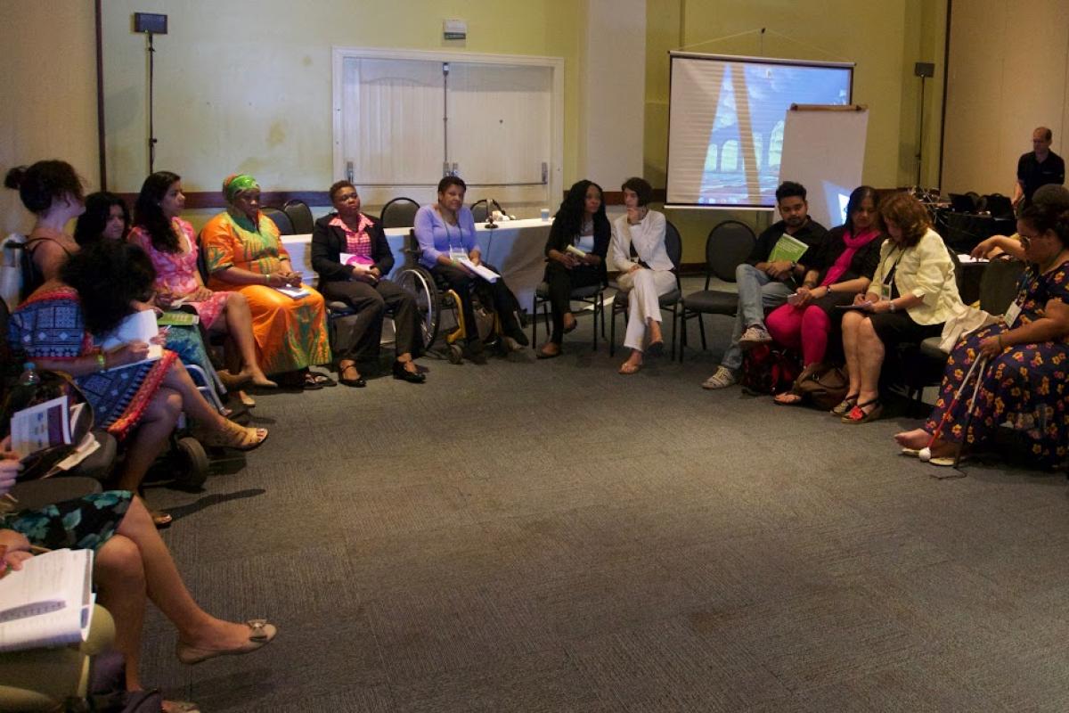 Discussing violence against women with disabilities at the AWID Forum