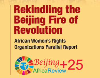 Rekindling the fire of revolution, title with the Beijing+25 logo