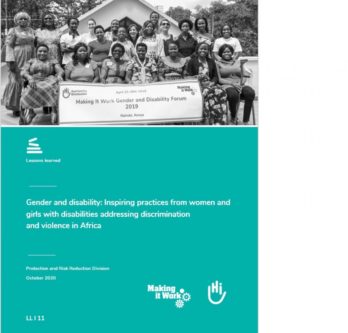 Cover page of the MIW Report 2020 with the group picture of MIW Forum 2019 in Nairobi, and the title of the report. 