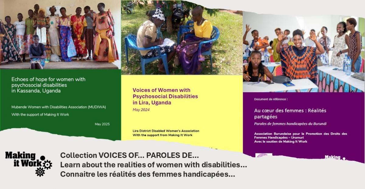 Visuel avec couvertures dans la Collection PAROLES DE / VOICES OF - visuel 