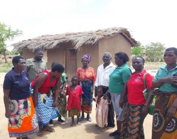 VIHEMA beneficiaries and team member Martha in Malawi