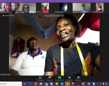 Zoom meeting with KEFEADO, WCC, COVAW, MUDIWA and MIW to discuss reusable masks