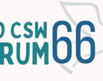 Logo de l'NGO CSW66 Forum avec le nom du Forum et un oiseau